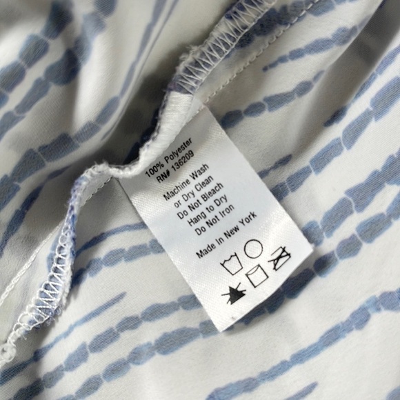 Hatch The Slouch Dress Blue White Size Petite - Picture 9 of 9